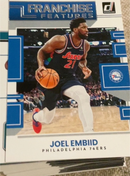 2022-23 Donruss #4 Joel Embiid Franchise Features — front