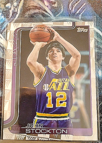 1992-93 Topps #145 John Stockton — front