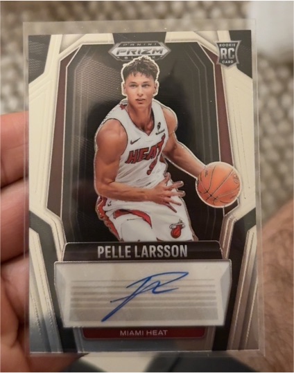 2024-25 Panini Prizm Black #RS-PEL Pelle Larsson Rookie Auto — front