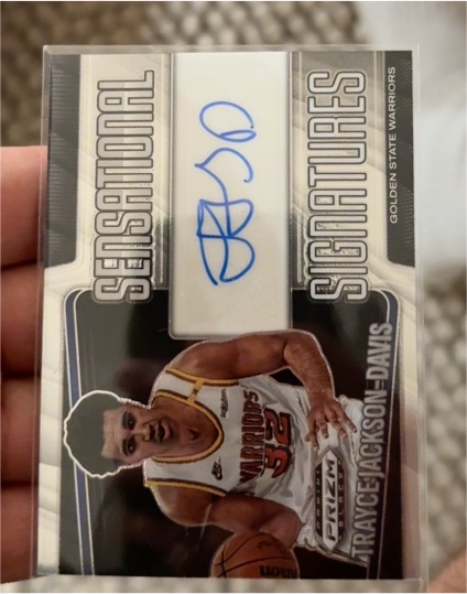 2024-25 Panini Prizm Black Sensational Signatures #SS-TJD Trayce Jackson-Davis — front