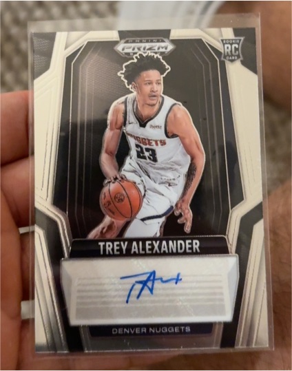 2024-25 Panini Prizm Black #RS-ALX Trey Alexander Rookie Signatures Auto — front
