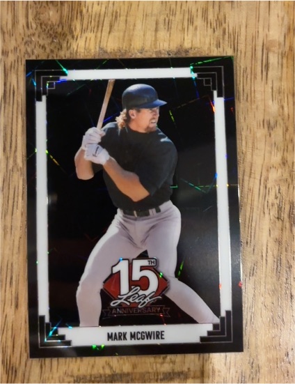2025 Leaf 15th Anniversary Mark McGwire — front