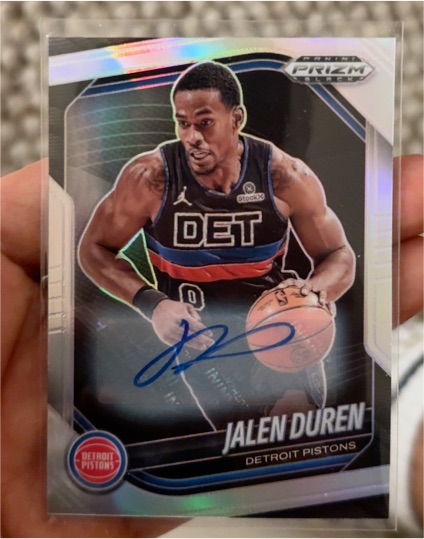 2024-25 Panini Prizm Black #190 Jalen Duren — front