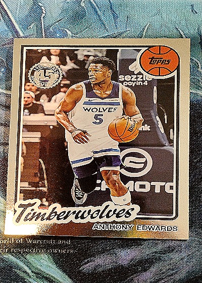 2025-26 Topps Basketball #80BK-90 Anthony Edwards 45th Anniversary Insert — front