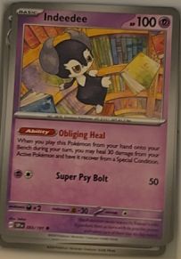 2024 Pokémon SV08: Surging Sparks #093 Indeedee — front