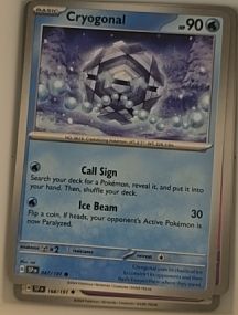 2025 Pokémon TCG Surging Sparks #047 Cryogonal — front
