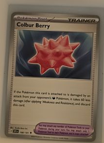 2024 Pokémon SV08: Surging Sparks #168 Colbur Berry — front