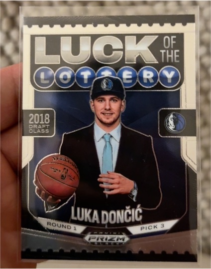 2018 Panini Prizm Luck of the Lottery #Luck of the Lottery Luka Dončić — front