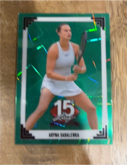 2025 Leaf 15th NSCC National #1991 Aryna Sabalenka — front