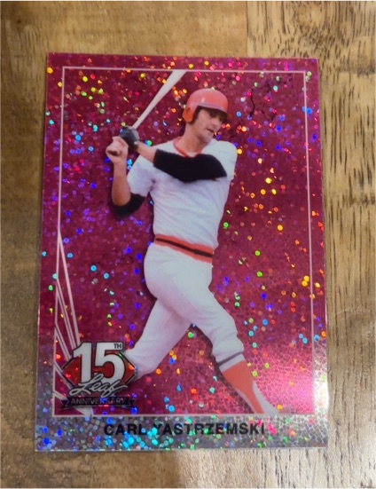 2025 Leaf 15th NSCC National 1990 Carl Yastrzemski — front