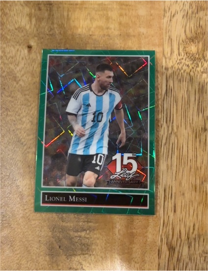 2025 Leaf 15th NSCC National #92B-105 Lionel Messi — front