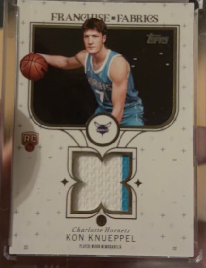 2025 Topps Franchise Fabrics #FF-KK Kon Knueppel — front