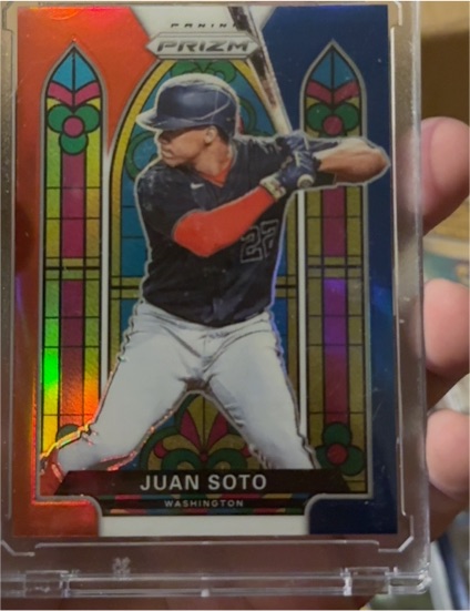 2021 Panini Prizm Stained Glass #SG-3 Juan Soto — front