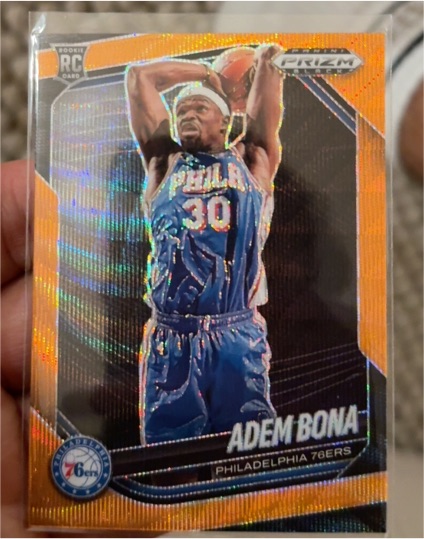 2024-25 Panini Prizm Black #196 Adem Bona — front
