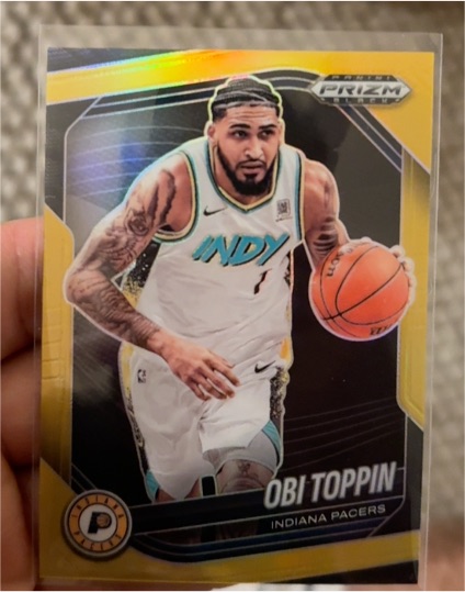 2024-25 Panini Prizm Black #184 Obi Toppin — front