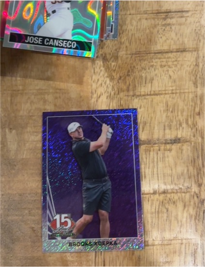 2025 Leaf 15th NSCC National - Purple Shimmer #90B-19 Brooks Koepka — front