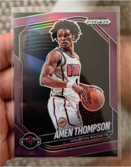 2024-25 Panini Prizm Black #76 Amen Thompson — front