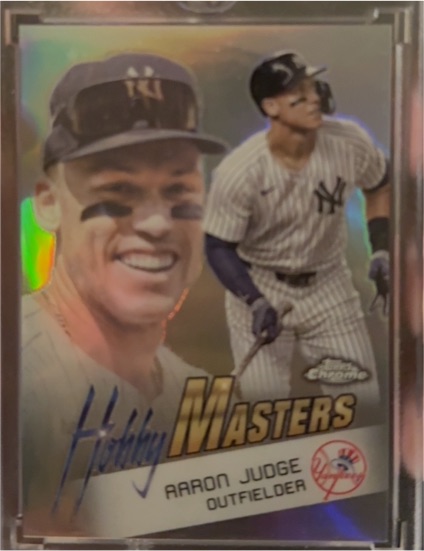 2025 Topps Chrome #HM-4 Aaron Judge Hobby Masters — front