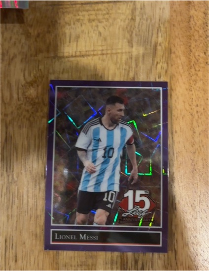 2025 Leaf National Convention 15th Anniversary #1990 Lionel Messi — front