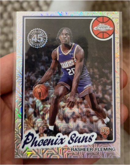2025-26 Topps Chrome #TC-RF Rasheer Fleming — front