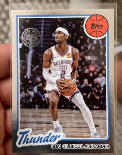 2025-26 Topps Basketball #80BK-91 Shai Gilgeous-Alexander — front