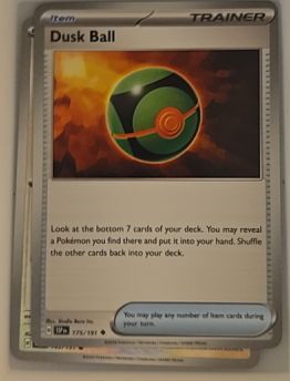 2023 Pokémon SV08: Surging Sparks #175 Dusk Ball — front