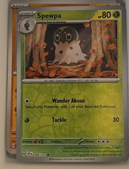 2024 Pokemon SV08: Surging Sparks #006 Spewpa — front