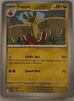2024 Pokémon SV08: Surging Sparks #139 Flapple — front