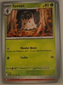 2023 Pokémon SV08: Surging Sparks #006 Spewpa — front