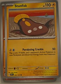 2024 Pokémon Scarlet & Violet Surging Sparks #64 Stunfisk — front