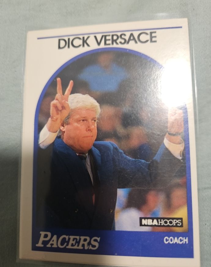 1989-90 NBA Hoops #292 Dick Versace — front