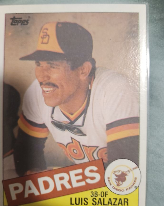 1985 Topps #789 Luis Salazar — front