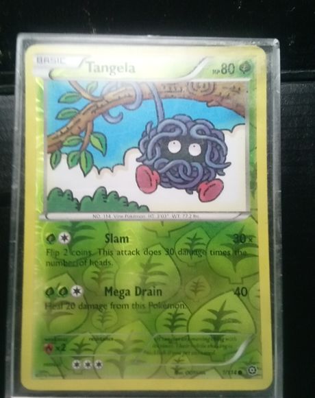 2016 Pokémon XY Steam Siege #1 Tangela — front