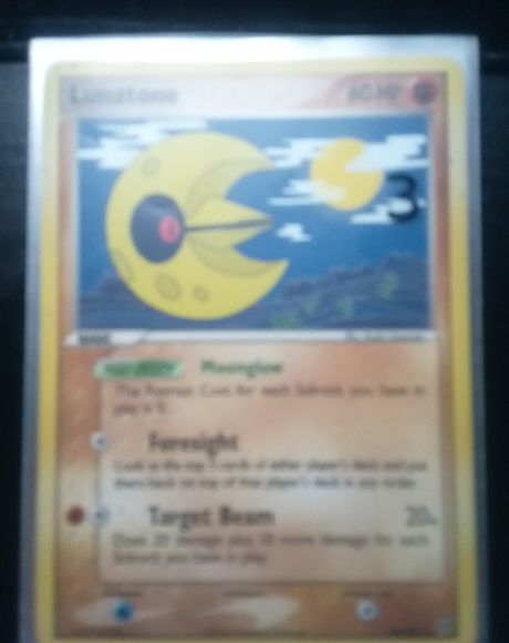 2005 Pokemon EX Deoxys #36 Lunatone — front