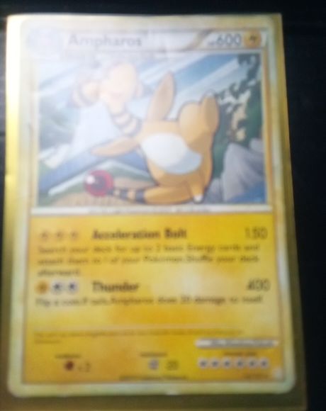 2009 Pokémon HeartGold & SoulSilver #14 Ampharos — front
