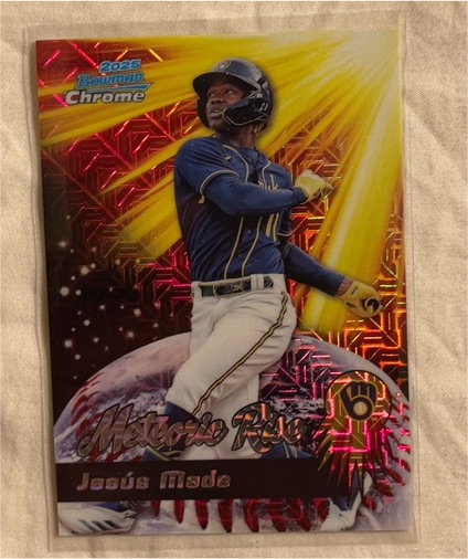 2025 Bowman Chrome #MR-3 Jesus Made Meteoric Rise — front