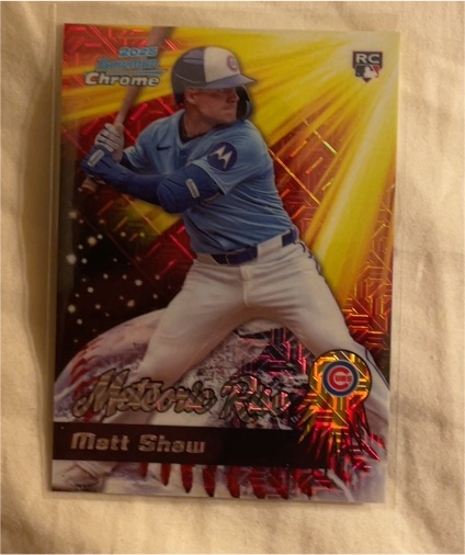 2025 Bowman Chrome #MR-9 Matt Shaw — front