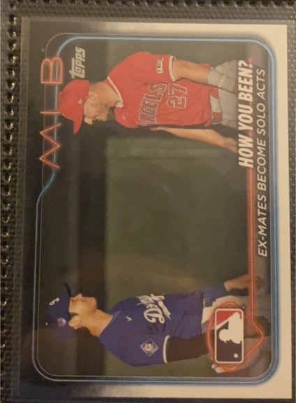 2024 Topps Update #US76 Shohei Ohtani / Mike Trout — front