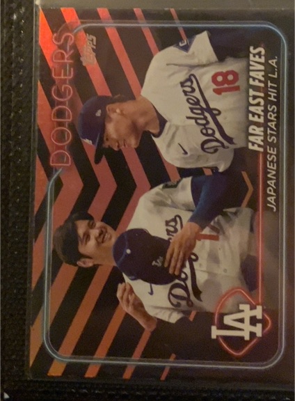 2024 Topps Update #US13 Far East Faves: Japanese Stars Hit L.A. — front