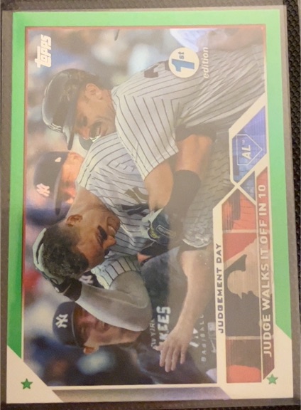 2023 Topps #245 Judgement Day Aaron Judge — front
