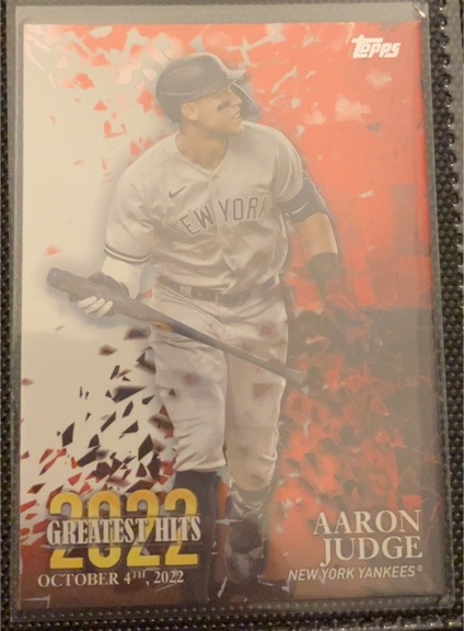 2023 Topps #22GH-25 Aaron Judge 2022 Greatest Hits — front