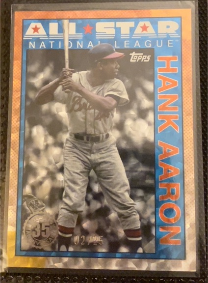 1990 Topps #90AS-14 Hank Aaron 35th Anniversary All-Star — front