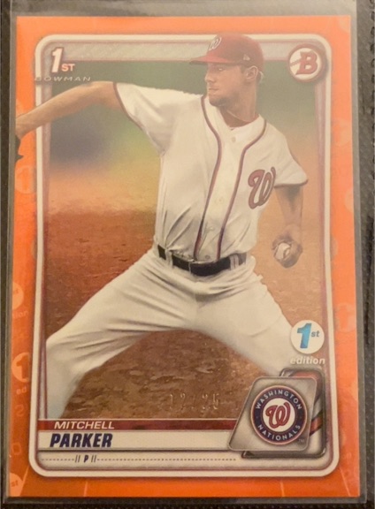 2020 Bowman Draft 1st Edition #BD-176 Mitchell Parker — front