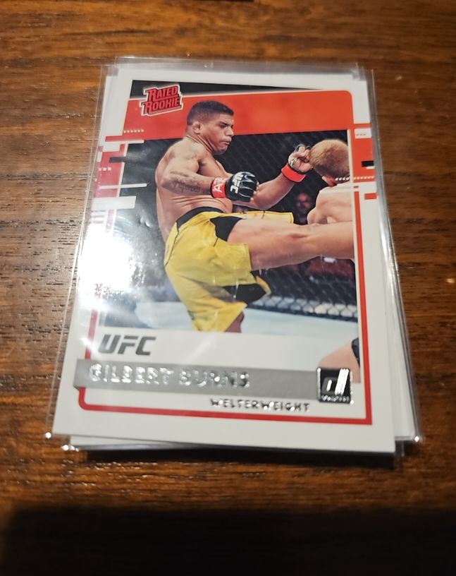 2021 Panini Chronicles UFC Donruss Rated Rookie #30 Gilbert Burns — front