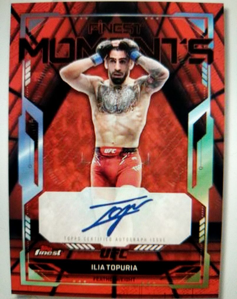 2023 Topps UFC Finest Moments Ilia Topuria — front