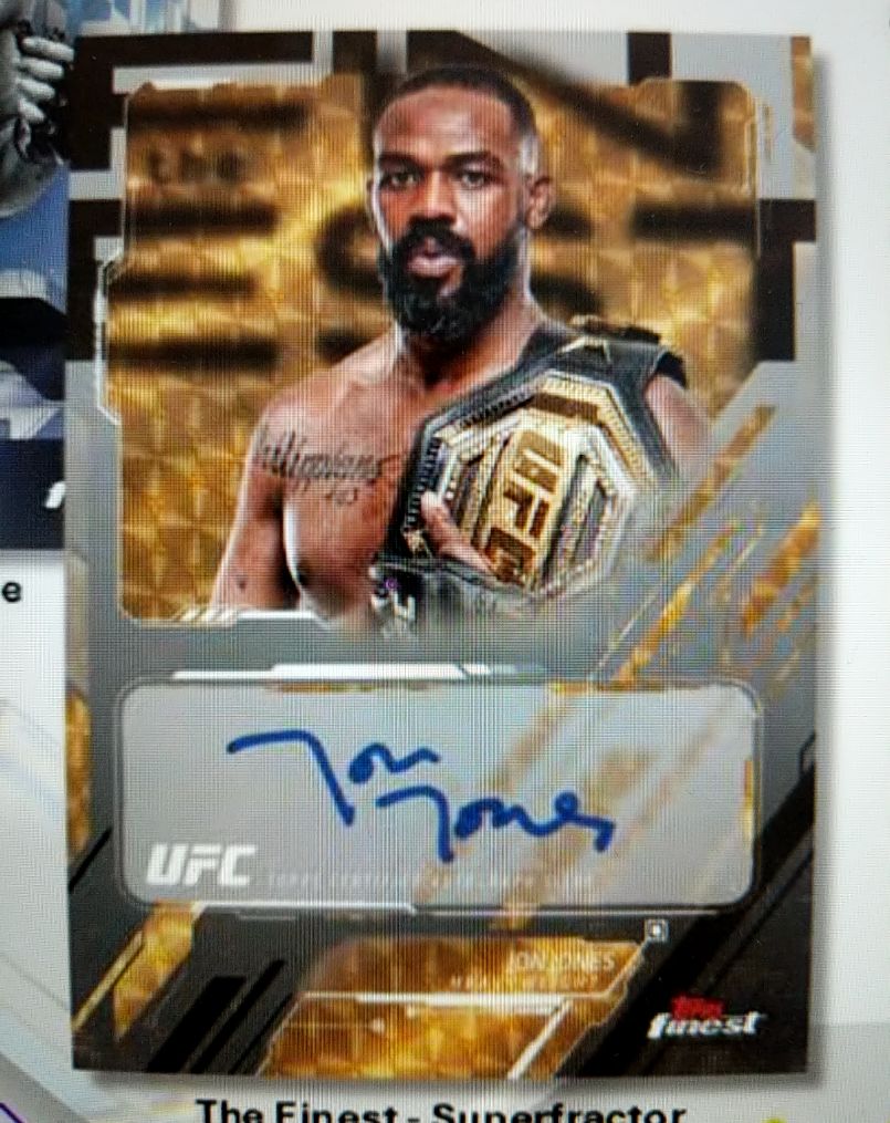 2021 Topps Finest UFC Jon Jones Autograph — front
