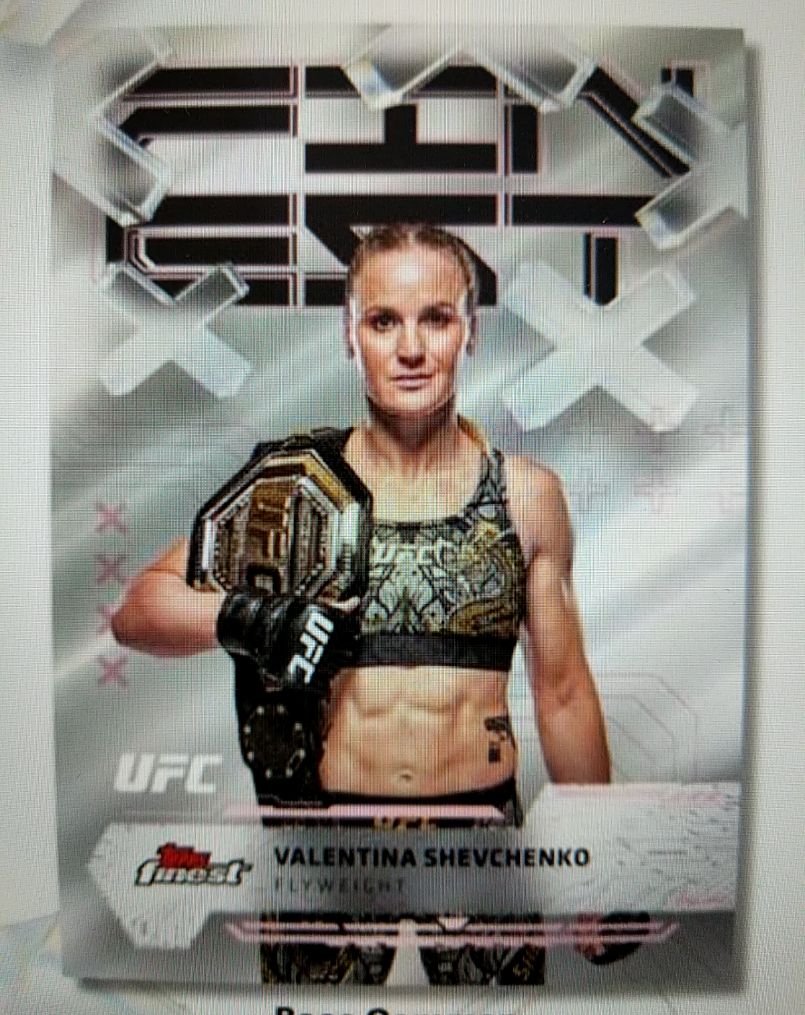 2024 Topps Finest UFC Valentina Shevchenko — front