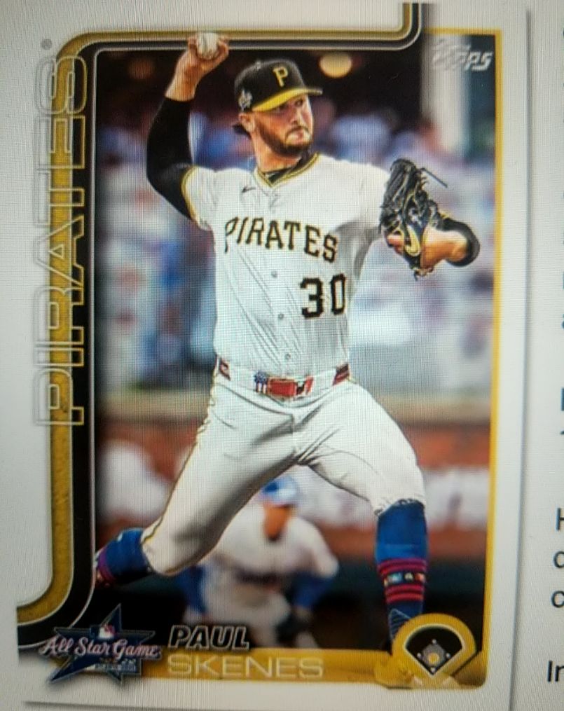 2025 Topps #ASG-PS Paul Skenes All-Star Game — front