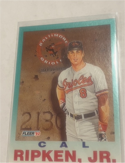 1992 Fleer #711 Cal Ripken Jr. — front