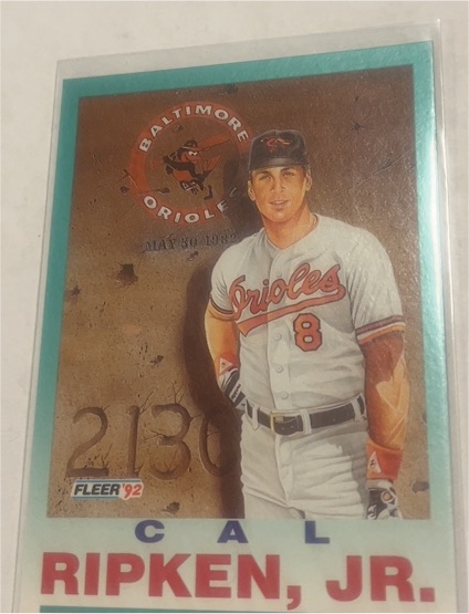 1992 Fleer #711 Cal Ripken, Jr. — front